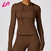 cropped long sleeve shirt